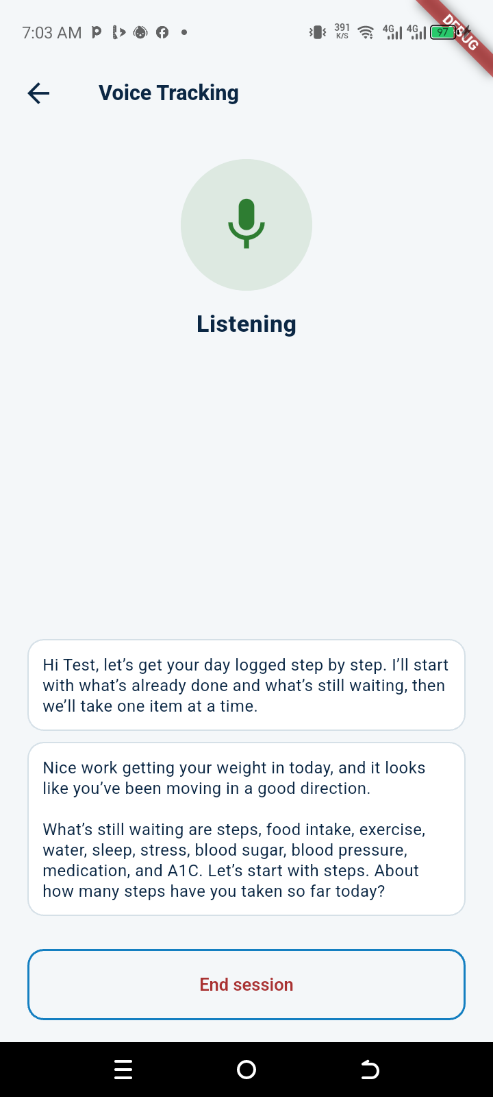 Prime Care App Interactive Screen Preview