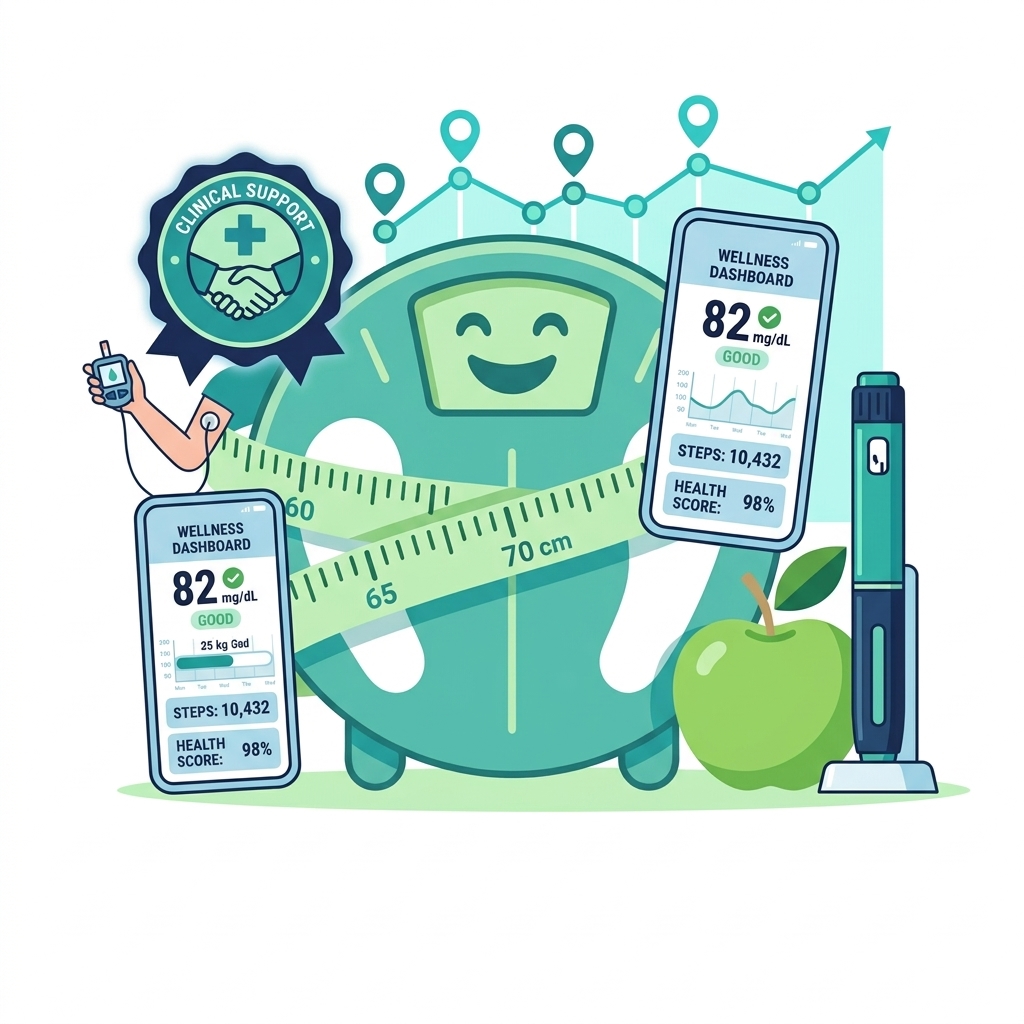 Illustration of GLP-1 Medication Management